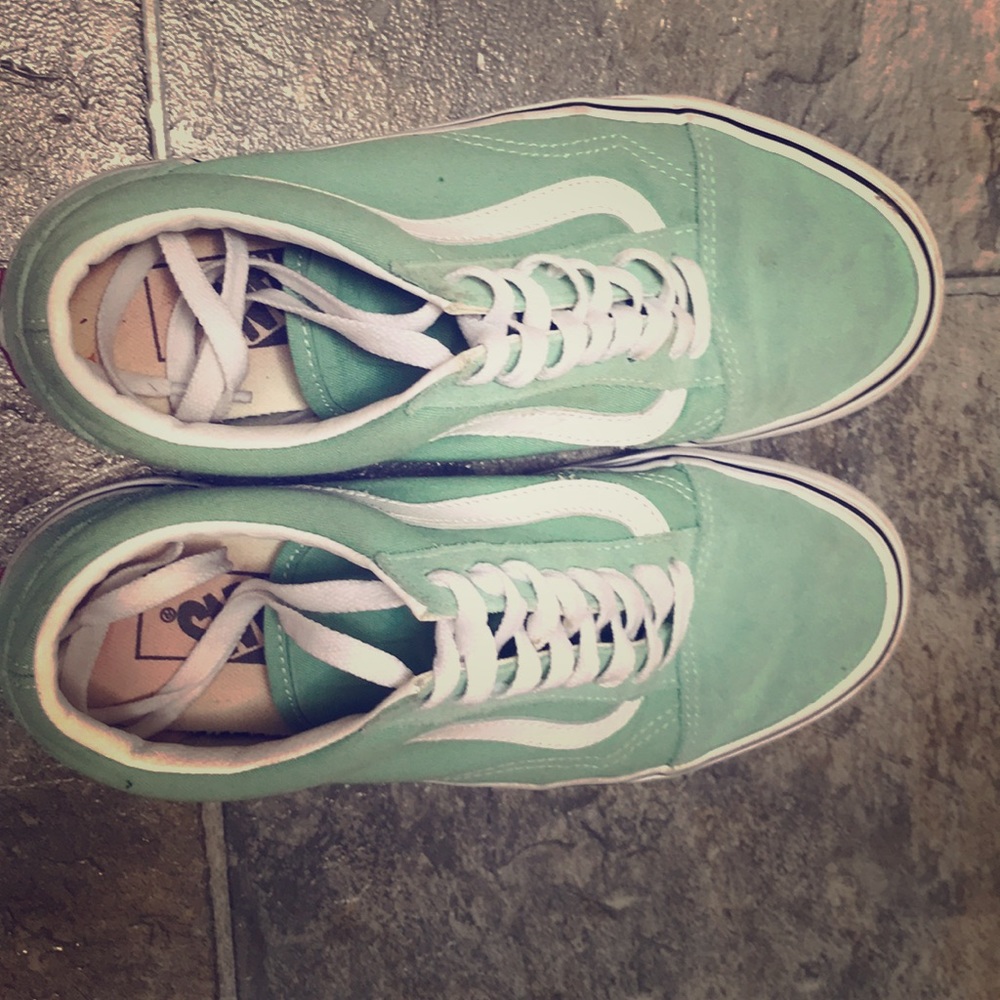 Teal vans